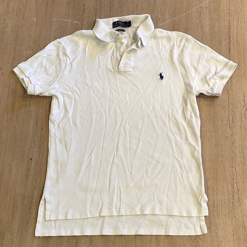 Polo by Ralph Lauren Men's Classic White Polo Shirt Small